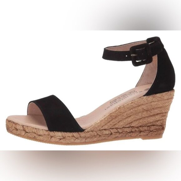 NWOB Eric Michael Spain Made 🇪🇸 LEATHER UPPER/LINING Milan Wedge Sandals 40 - Picture 4 of 15